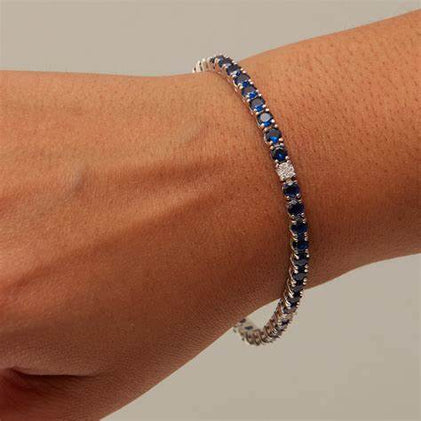 THE SAPPHIRE PAVE' TENNIS BRACELET