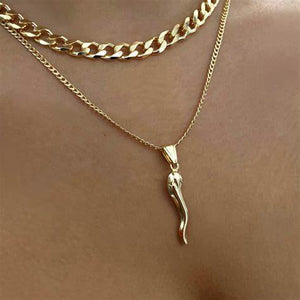 THE BELLA CORNICELLO PENDANT NECKLACE