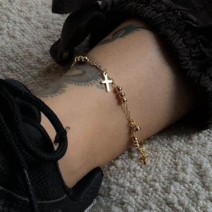 THE TORINO CROSS ANKLET