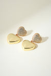 THE Pavé’ DOUBLE HEART EARRINGS