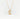 The Hammered Pearl Initial Necklace