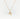 The Hammered Pearl Initial Necklace