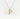 The Hammered Pearl Initial Necklace