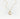 The Hammered Pearl Initial Necklace