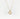 The Hammered Pearl Initial Necklace