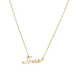 THE CURSIVE NAMEPLATE NECKLACE