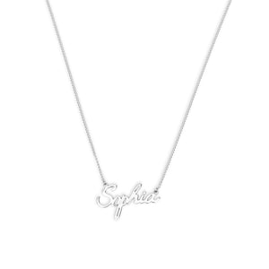 THE CURSIVE NAMEPLATE NECKLACE