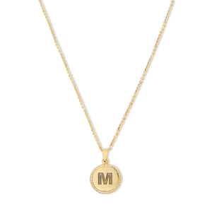 THE BLOCK LETTER CIRCLE PENDANT