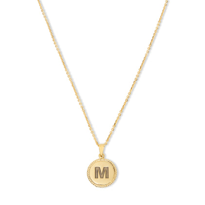 THE BLOCK LETTER CIRCLE PENDANT