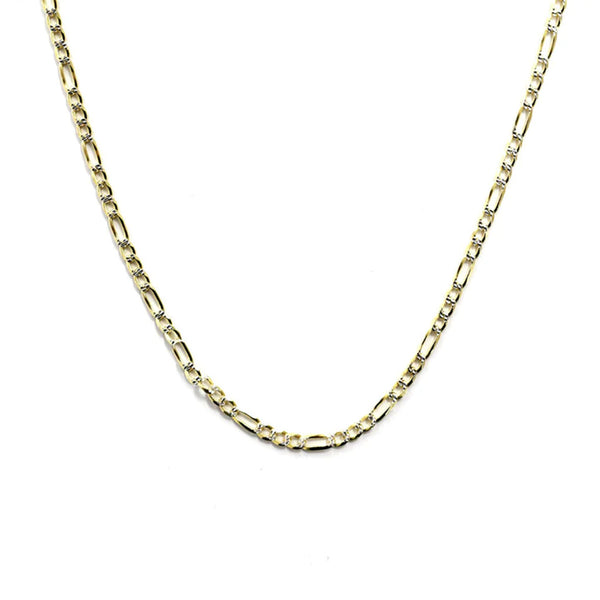 The Figaro Chain - Metal : 14kt Yellow Gold - Length : 18 - The M Jewelers