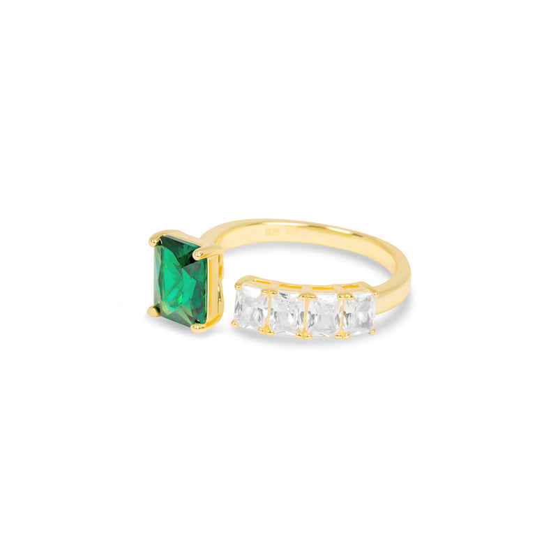THE AVERY EMERALD RADIANT CUT RING