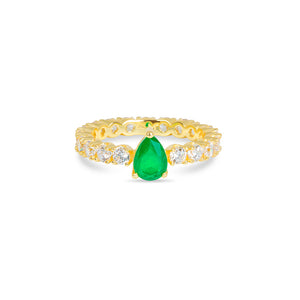 THE EMERALD PEAR ETERNITY BAND