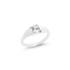 THE SILVER JUNA TINY OVAL RING