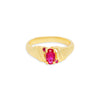 THE RUBY JUNA TINY OVAL RING