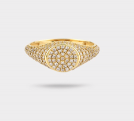 The Iced Out Signet Ring