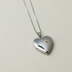 The Two Tone Butterfly Photo Locket