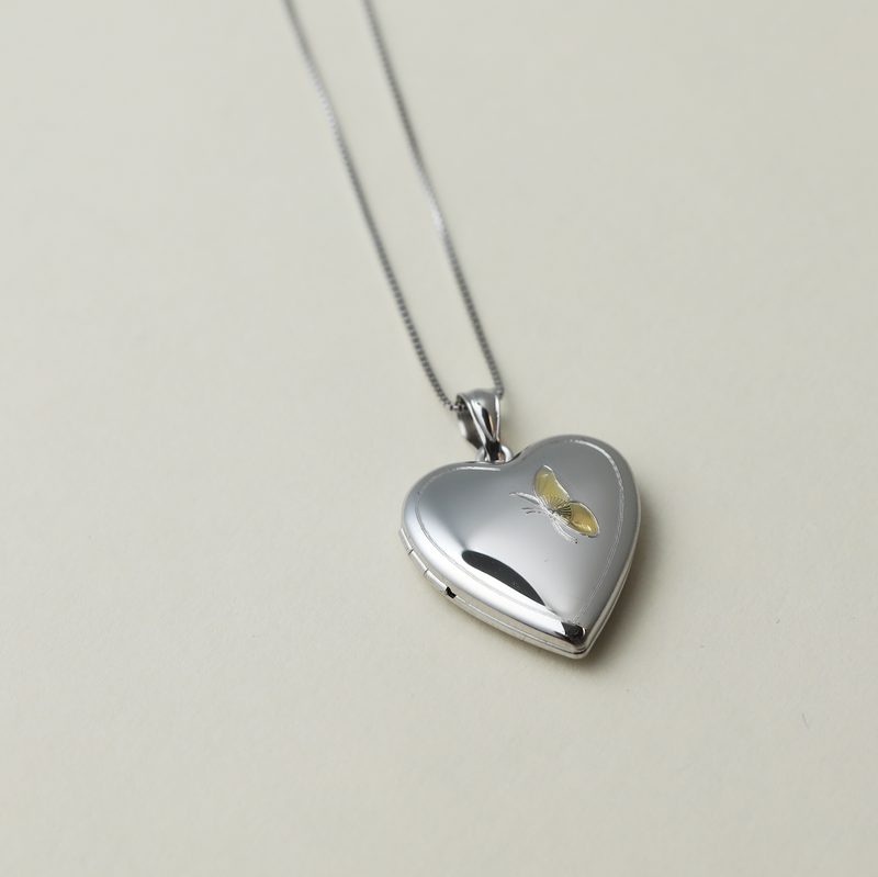 The Two Tone Butterfly Photo Locket
