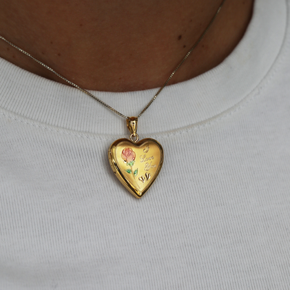 The I Love You Rose Photo Locket