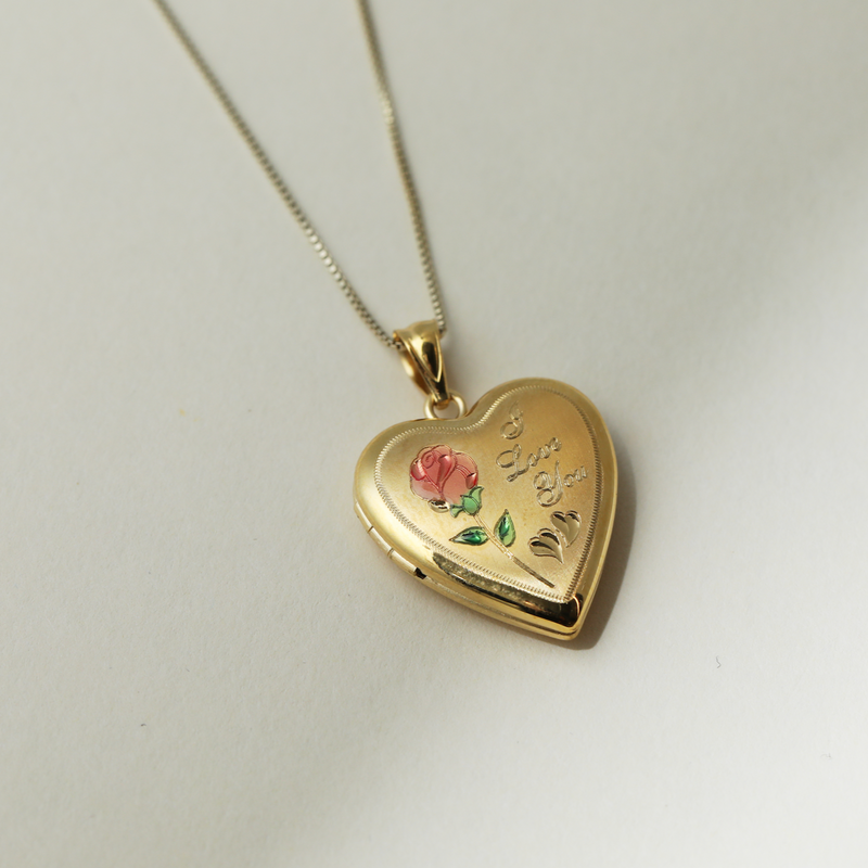 The I Love You Rose Photo Locket