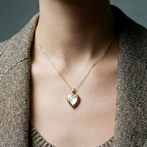 The Pearl Heart Photo Locket