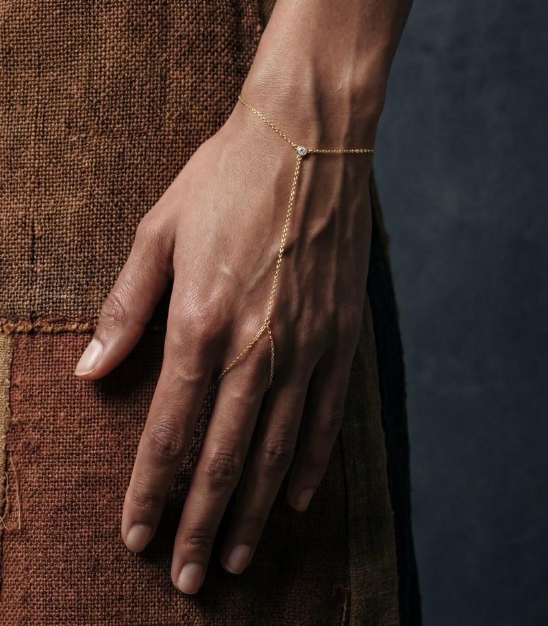 The Single Stone Hand Chain