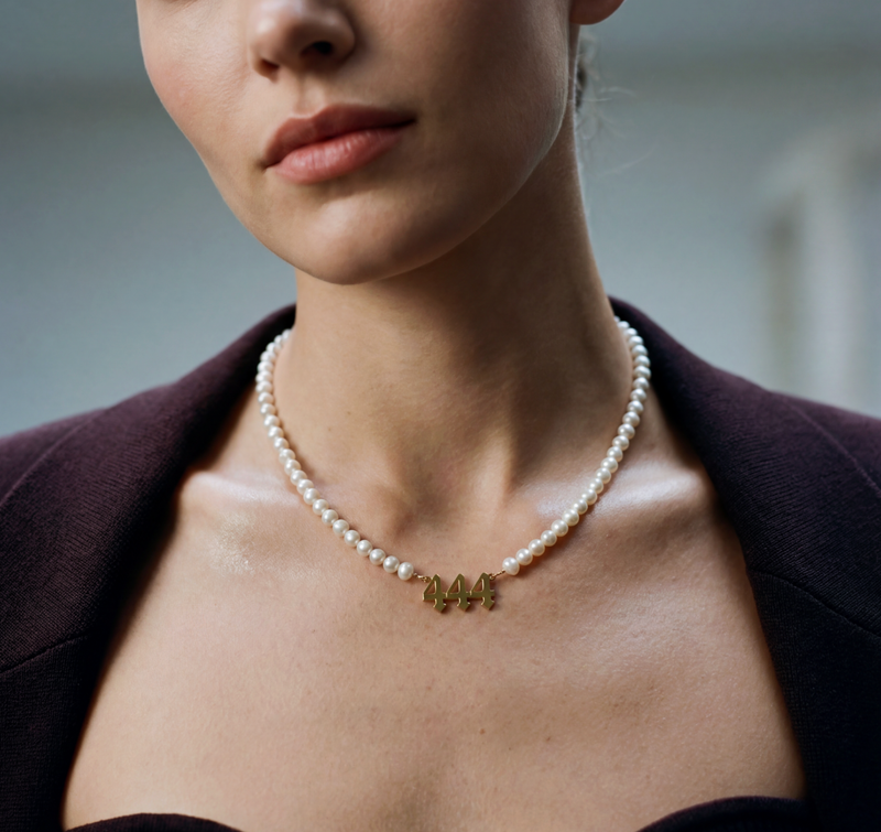 The Pearl Angel Number Necklace