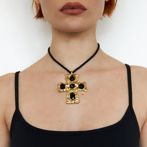 mirror palais cross necklace