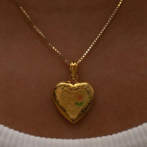 THE FOREVER IN MY HEART PHOTO LOCKET NECKLACE