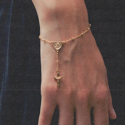 THE ANGEL CROSS ROSARY BRACELET