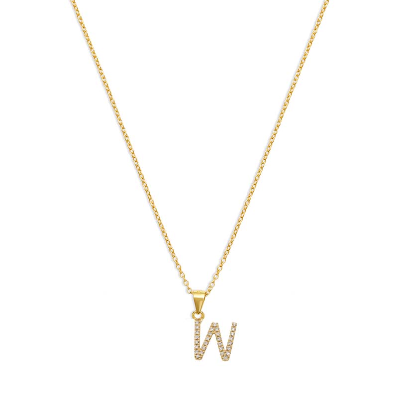 Pavé initial deals collar necklace