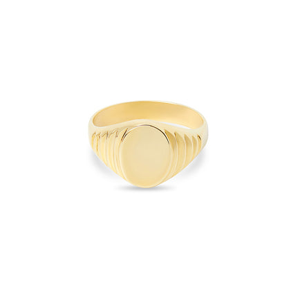 THE 10KT GOLD SIGNET RING