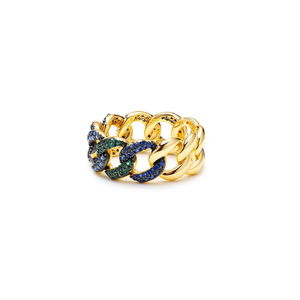 Rainbow Cuban Link Bracelet - The M Jewelers