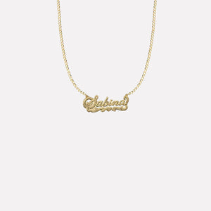 The Double Plate Classic Nameplate Necklace