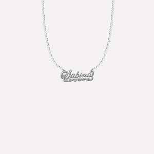 The Double Plate Classic Nameplate Necklace