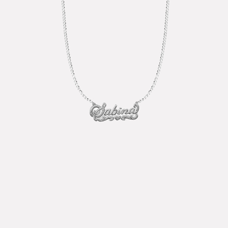 The Double Plate Classic Nameplate Necklace