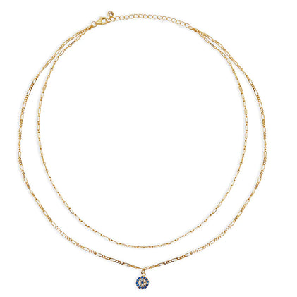 The Figaro Evil Eye Layering Necklace