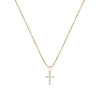 THE MINI ICED OUT CROSS PENDANT NECKLACE