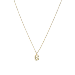 THE MINI BUBBLE LETTER PENDANT NECKLACE