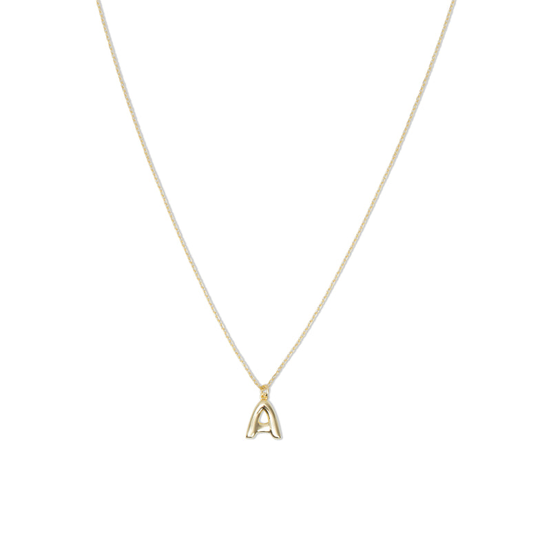 THE MINI BUBBLE LETTER PENDANT NECKLACE