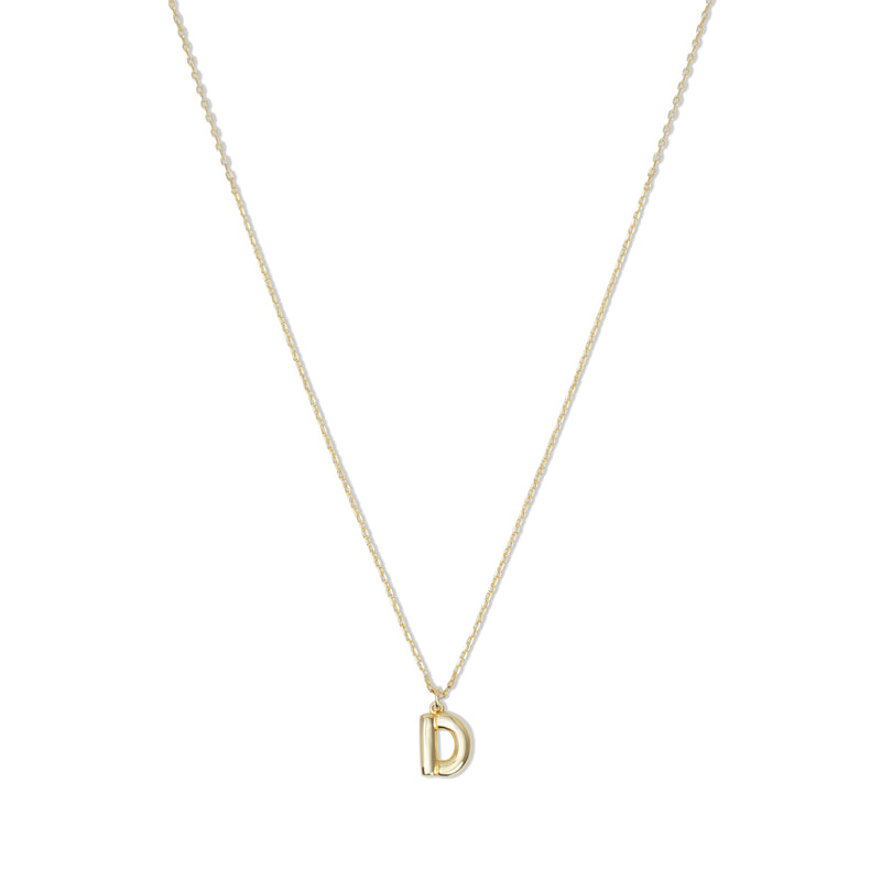 THE MINI BUBBLE LETTER PENDANT NECKLACE