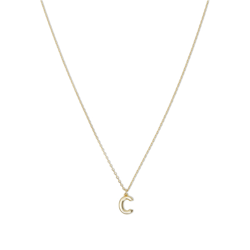 THE MINI BUBBLE LETTER PENDANT NECKLACE