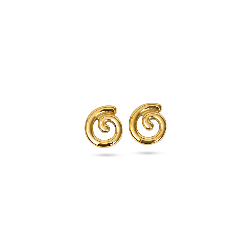 THE ISLA SPIRAL STUD EARRINGS