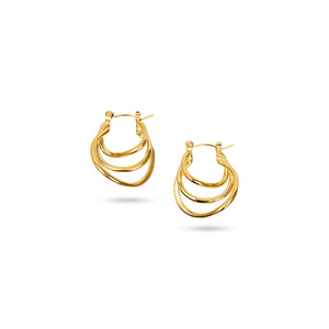 THE PETIT TRIPLE STACK EARRING