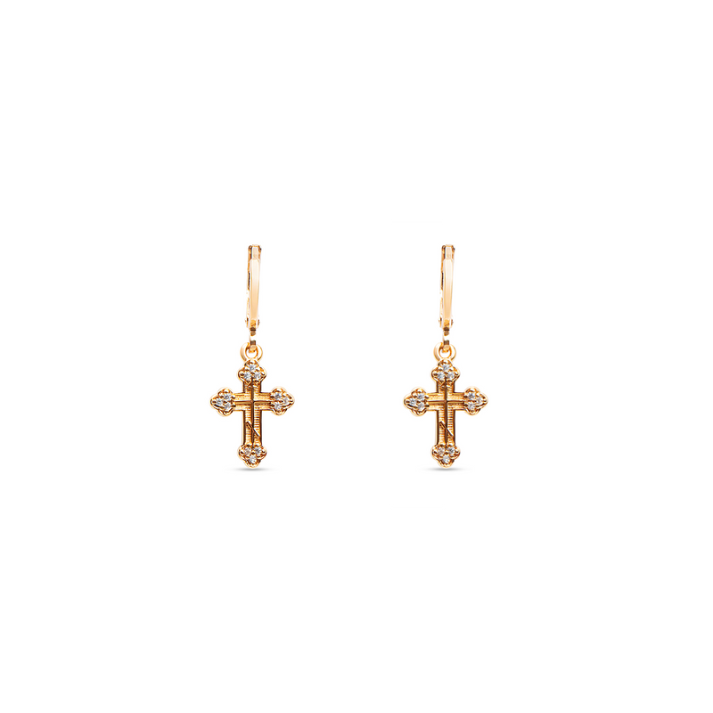 THE BEDFORD CROSS EARRING