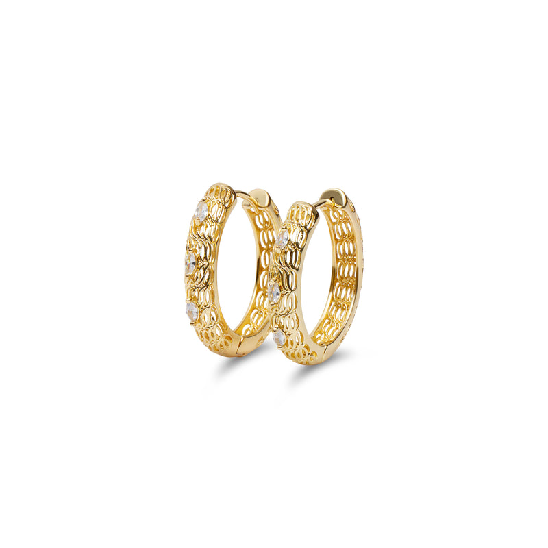 THE BOLD VISEU TEXTURED HOOPS