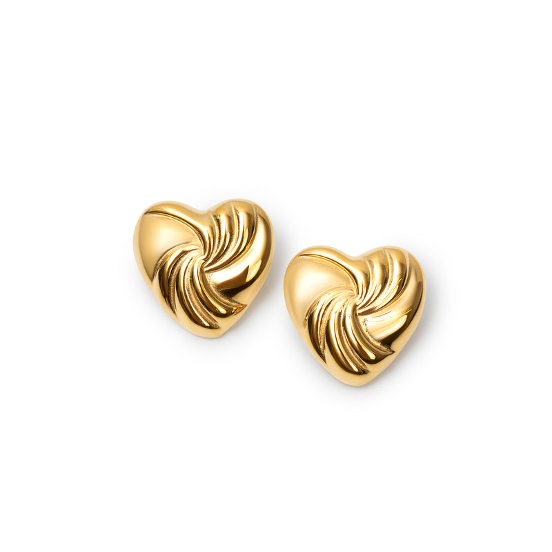 THE LINEAR HEART EARRINGS