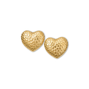 THE TEXTURED HEART EARRINGS