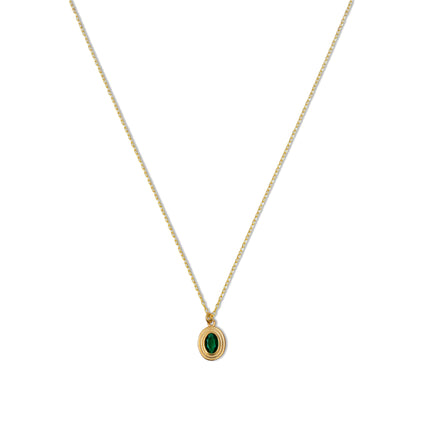 THE OVAL EMERALD HEIRLOOM NECKLACE