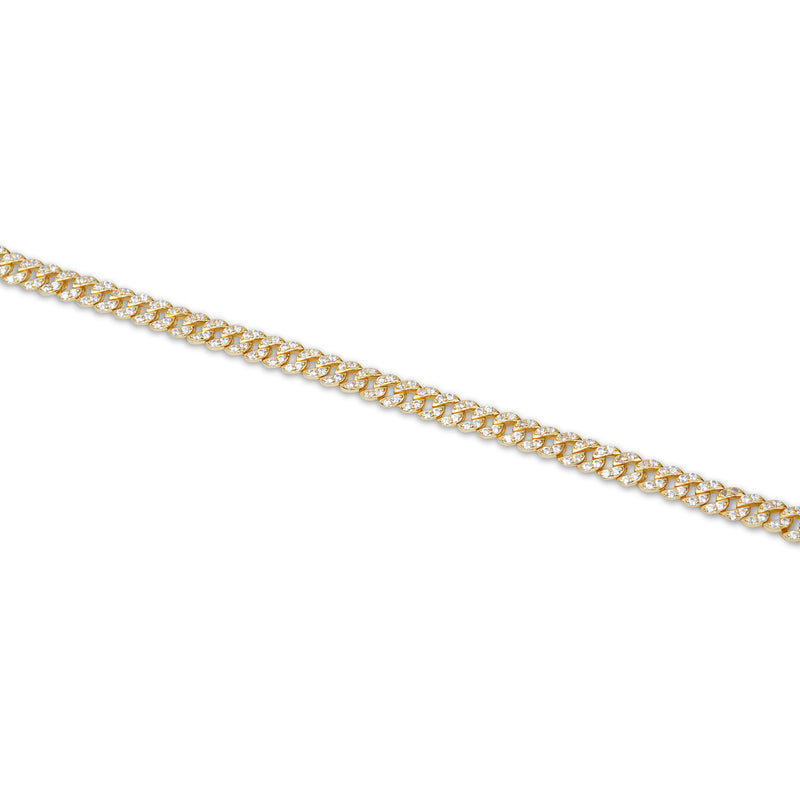 THE THIN ICED OUT CUBAN LINK BRACELET