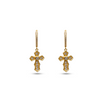 THE ICED OUT HEIRLOOM CROSS EARRINGS